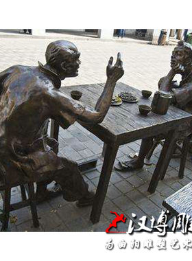 玻璃钢民俗商业街景观人物雕塑