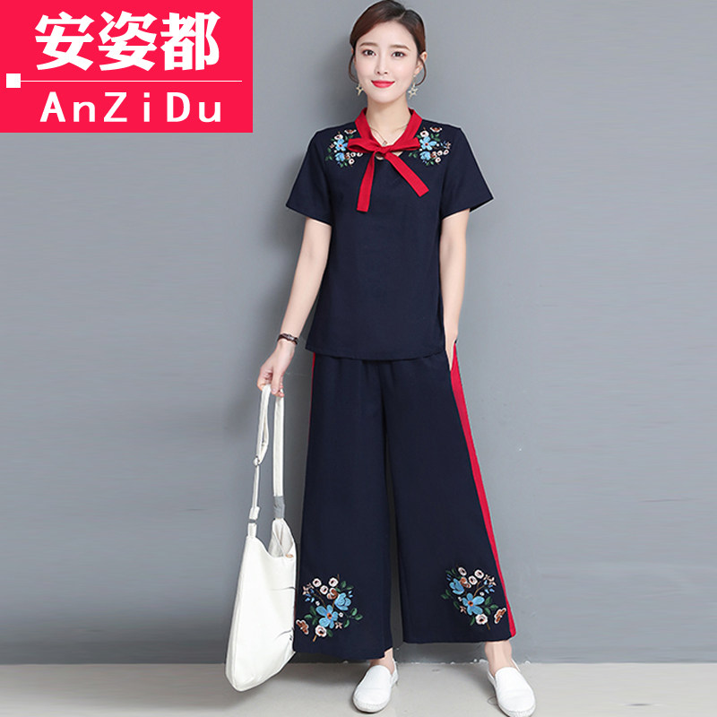 民族服装春夏中国风女装复古棉麻 安姿都上衣