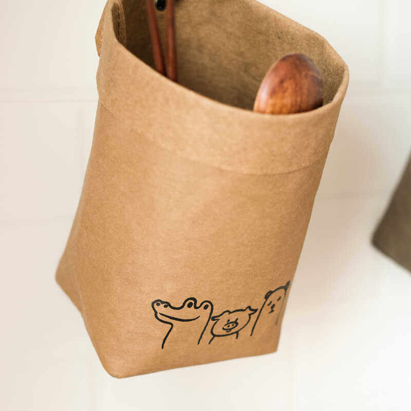 复古可水洗牛皮纸车载收纳挂袋多功能置物袋挂式车内垃圾桶,淘宝优惠券,粉丝福利购,淘宝优惠卷