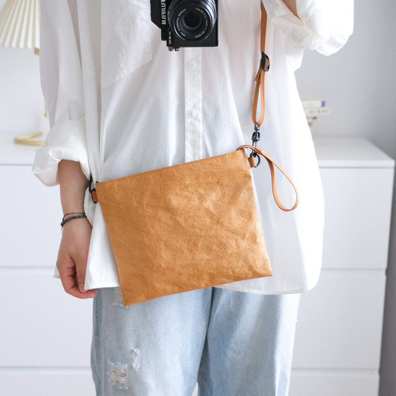 复古日系防水杜邦纸牛皮纸手提单肩斜挎包随身小方包女手机包钱包,淘宝优惠券,粉丝福利购,淘宝优惠卷