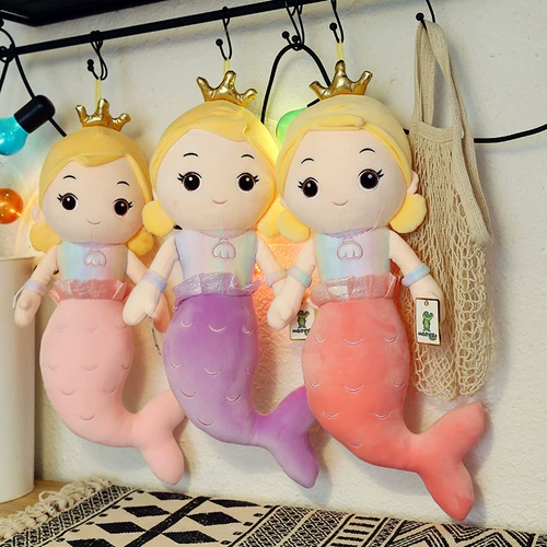 Плюшевая игрушка для сна, подушка, детская тряпичная кукла для принцессы, русалка, подарок на день рождения