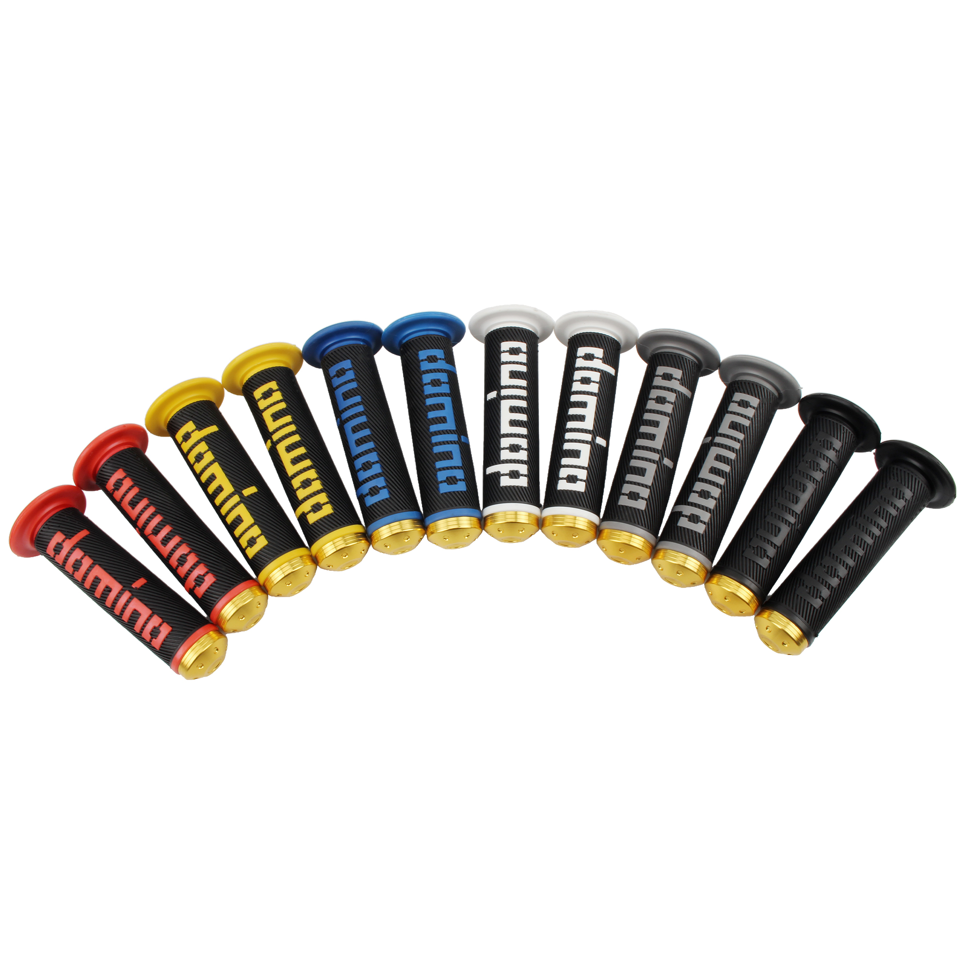 越野摩托车改装新款domino多米诺彩色防滑耐磨柔软手把胶套配件 - 图0