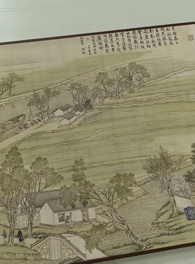 清 徐扬 乾隆南巡图第6卷可定制手卷轴艺术微喷仿古复制装饰画