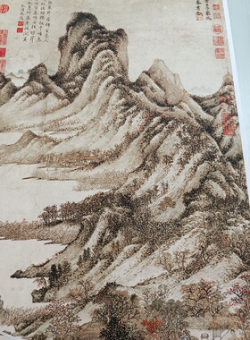 国画装饰画山水画临摹宣纸微喷