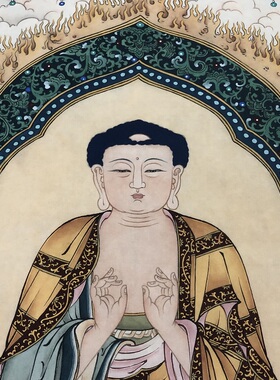 高清微喷夏荆山说法图特价优惠
