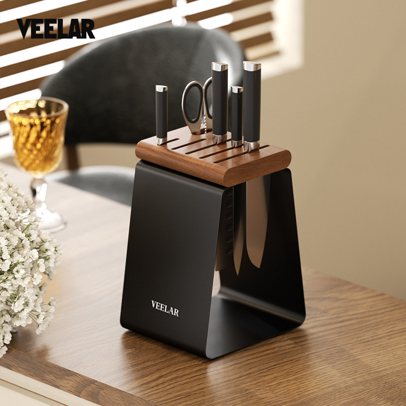 VEELAR solid wood ventilated and mildew-proof knife holder chopstick storage cage