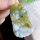 Beautiful natural yellow jadeite unicorn jade pendant