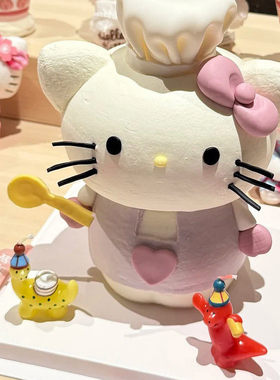 烘焙装饰品蛋糕装扮插件生日蜡烛白色小狗造型蜡可爱创意拍照配件