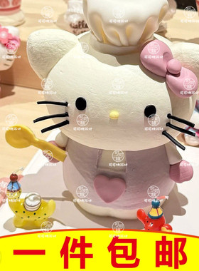 小猫小狗小熊蜡烛插件甜品蛋糕装饰摆件可爱生日腊烛烘焙装扮配件