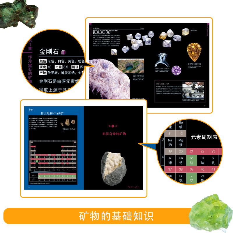 正版书籍 矿物宝石大图鉴 200种矿物宝石鉴赏图典 儿童百科全书大百科少儿3-6-10岁图书漫画书科学课外书籍幼儿科普绘本书中缘,淘宝优惠券,粉丝福利购,淘宝优惠卷