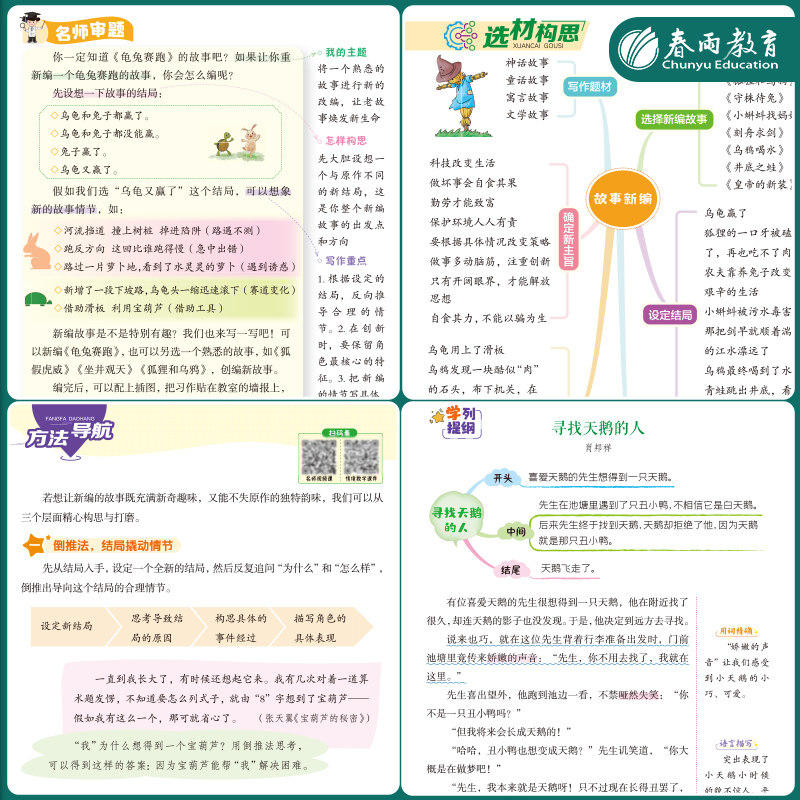 当当网2025年春新版24秋实验班春雨同步作文阅读拓展阅读与训练四年级上下册人教版一二三五六小学123456语文教材同步阅读写作技巧