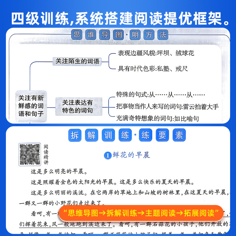 2026秋新版经纶小学五星学霸同步阅读一二三年级四年级五六年级上册人教版语文专项阅读理解同步课本综合阅读训练思维导图解题模型