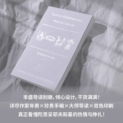 当当网 卡拉马佐夫兄弟 全4册文库本【随身口袋书 布面刷边+精美书盒+别册等】耿济之经典译本+全新精校精注 外国文学小说世界名著 - 图2