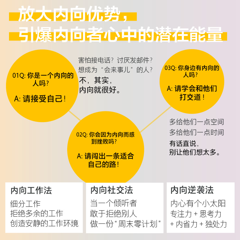 【当当网正版书籍】内向优势 性格内向者的潜在竞争力 心理学书籍社交性格优势自我肯定外向自我成长脑科学社交法 - 图0