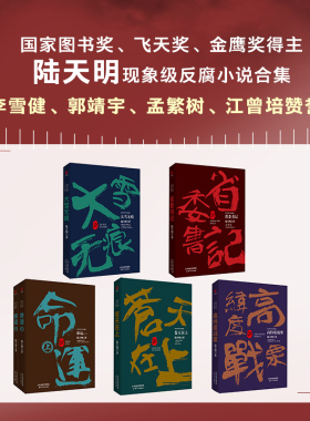 陆天明反腐小说作品集精选（共6册盒装）：省委书记+大雪无痕+苍天在上+高纬度战栗+命运2册