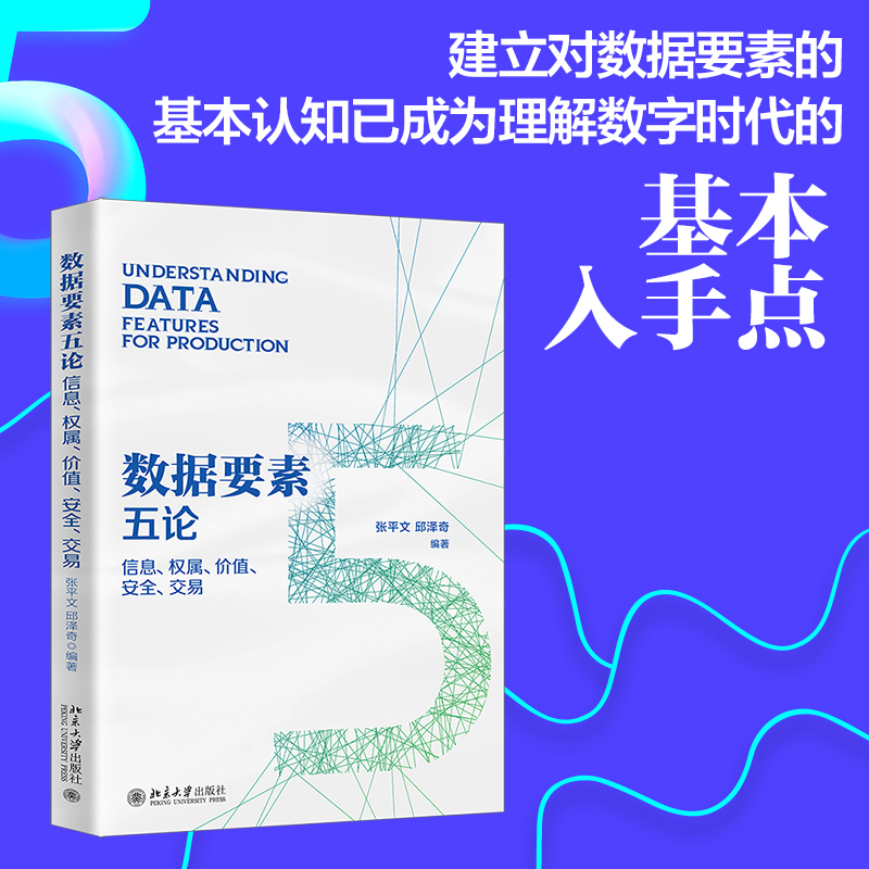 【当当网直营】数据要素五论：信息、权属、价值、安全、交易  计算机网络数据库理论 北京大学出版社 正版图书 - 图0