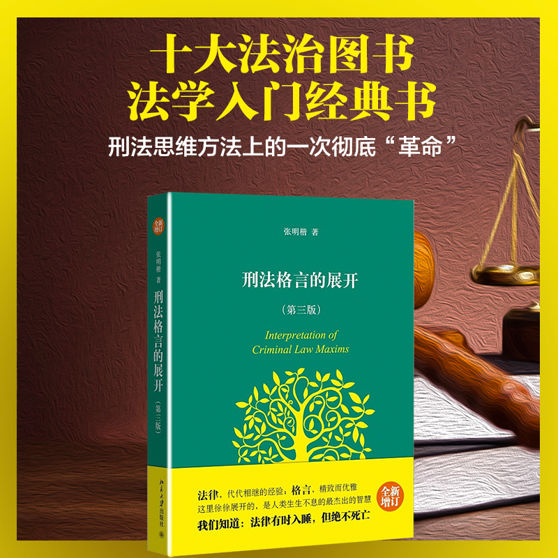 【当当网直营】刑法格言的展开（第三版）十大法治图书 张明楷心血之作 法学经典入门沉寂10年重新问世 让你在刑法思维方 正版书籍 - 图0