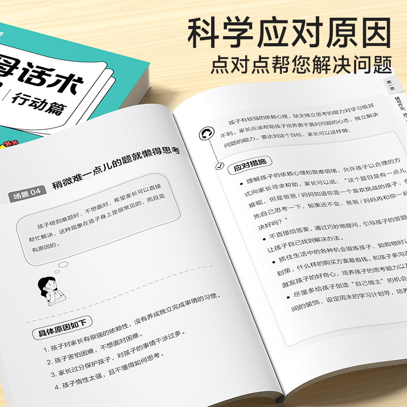 当当网 父母话术指导语言+行动篇全2册 正能量的父母话术非暴力沟通书籍训练手册育儿亲子教育沟通指导课 自驱型成长家庭教育书籍 - 图3