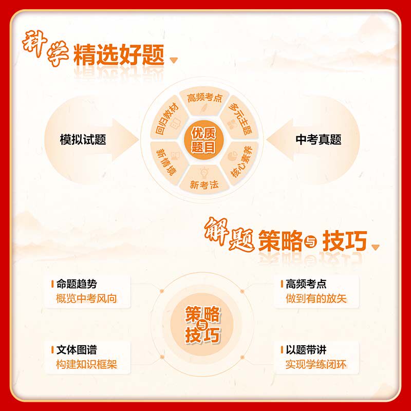 当当网2026版五年中考三年模拟初中课外同步阅读书籍考点读本七上现代文言文训练人教版六八九年级53语文阅读理解专项提优阅读题