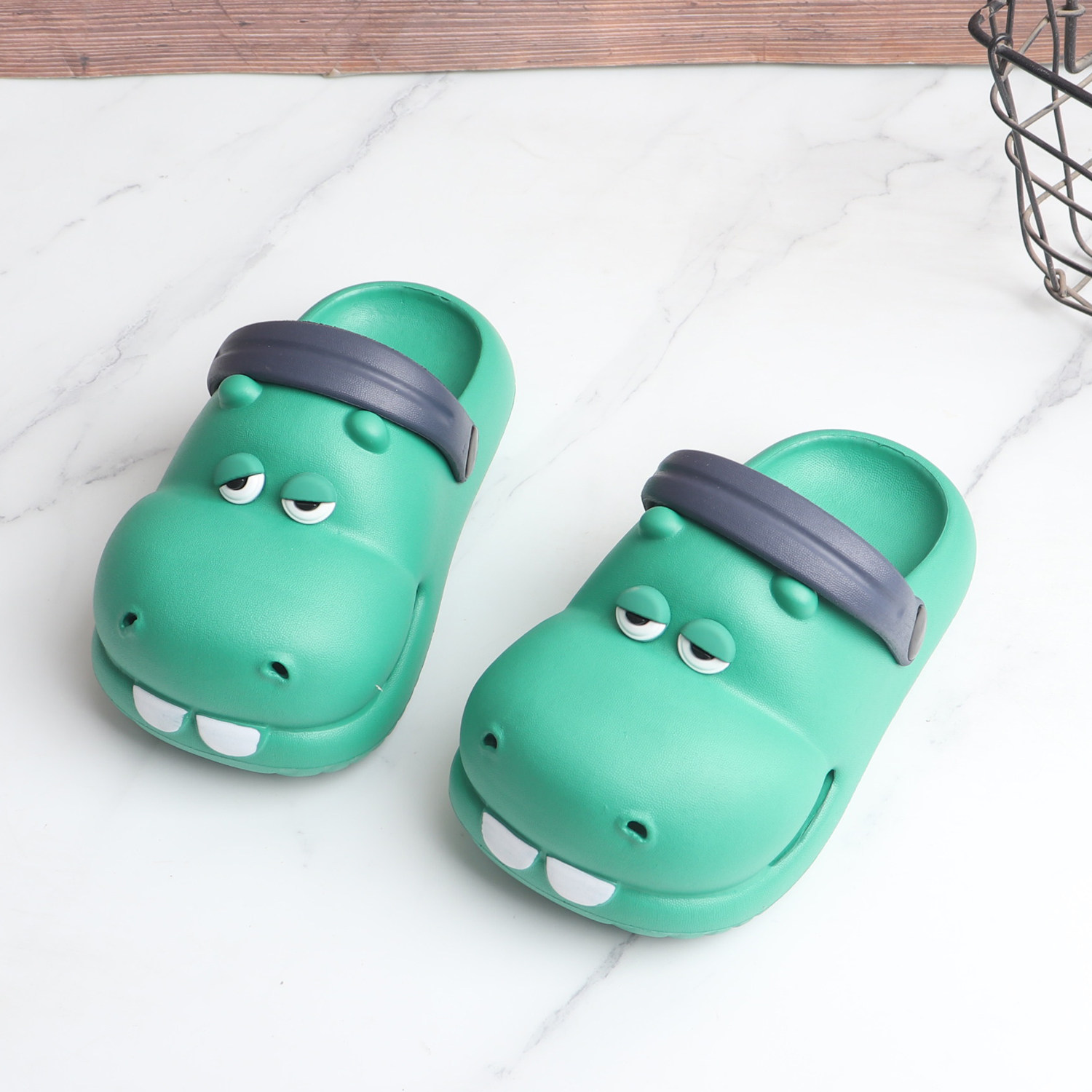 儿童可爱卡通立体河马包头洞洞鞋后绊带外穿沙滩鞋海边耐磨女孩男,淘宝优惠券,粉丝福利购,淘宝优惠卷