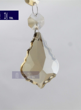diy枫叶水晶电镀挂件吊坠新品