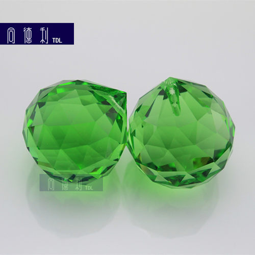 彩色水晶球 颜色灯饰球新品水晶灯挂吊球吊坠子珠帘配件diy30mm40 - 图1