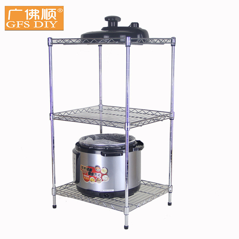 30厘米cm方形双层置物架厨房收纳架可调节移动层架正方形架子搁架_虎窝淘