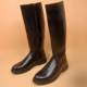 男士长筒靴子加绒保暖机车靴仪仗队厚底骑士靴护膝高筒马靴秋冬款