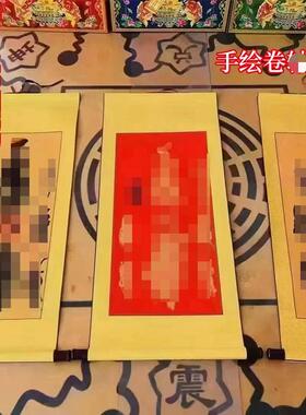 正一三玄手绘折扇家居摆件扇子
