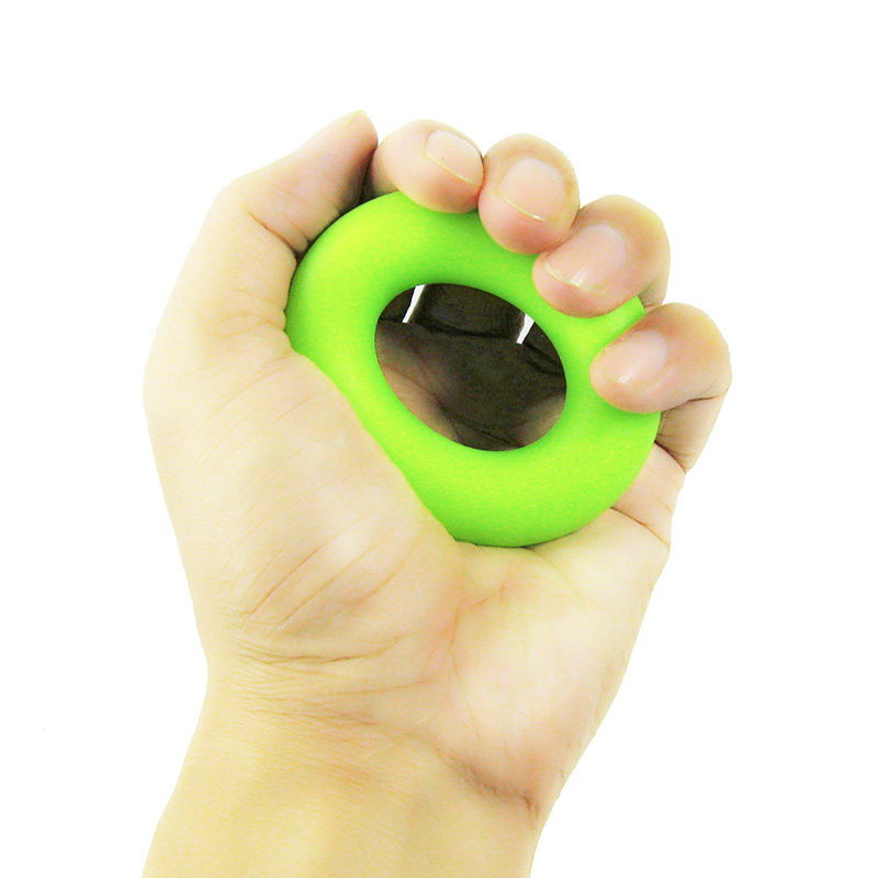 握力圈健身圈橡胶康复训练手部儿童老人练手劲女士男硅胶握力器球