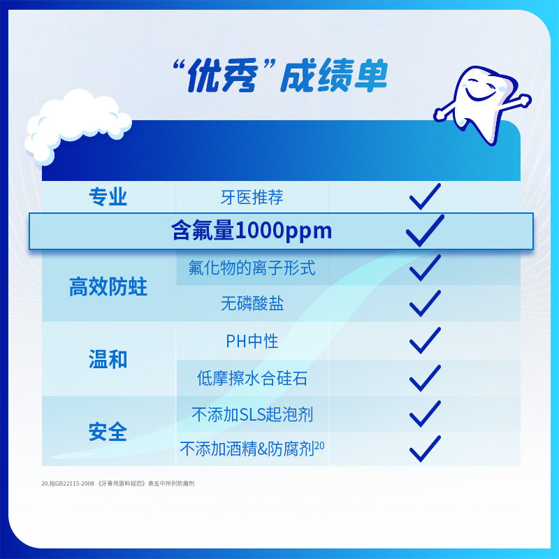 舒适达护釉健换牙期特护儿童牙膏薄荷草莓3支清新口气防蛀牙含氟