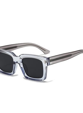 复古方框太阳镜女欧美跨境新款cp插芯男士偏光墨镜感时尚百搭