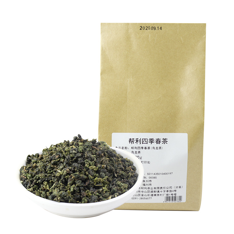 帮利四季春茶四季青茶水果茶四季奶青奶茶专用原料乌龙茶茶底500g - 图3