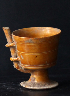 陶瓷摆件仿古茶具唐代吸管杯博古架酒柜艺术品装饰影视道具