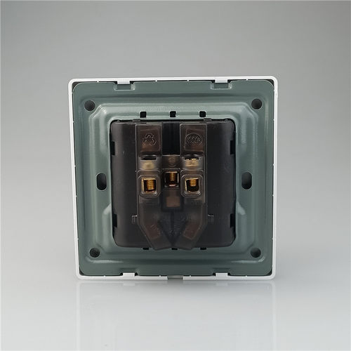 86型暗装墙壁开关插座面板 白色五孔单开双控16A电源工程专用开关 - 图0