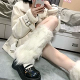 Толстая носка куртка JK Suck Sock Subculture Millennium Hot Girl Y2K Имитация норки плюш, чтобы сохранить теплую и холодную ногу