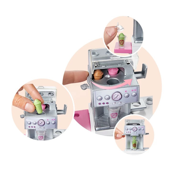 Barbie芭比娃娃咖啡店宠物商店超市购物女孩过家家儿童玩具GMW03,淘宝优惠券,粉丝福利购,淘宝优惠卷