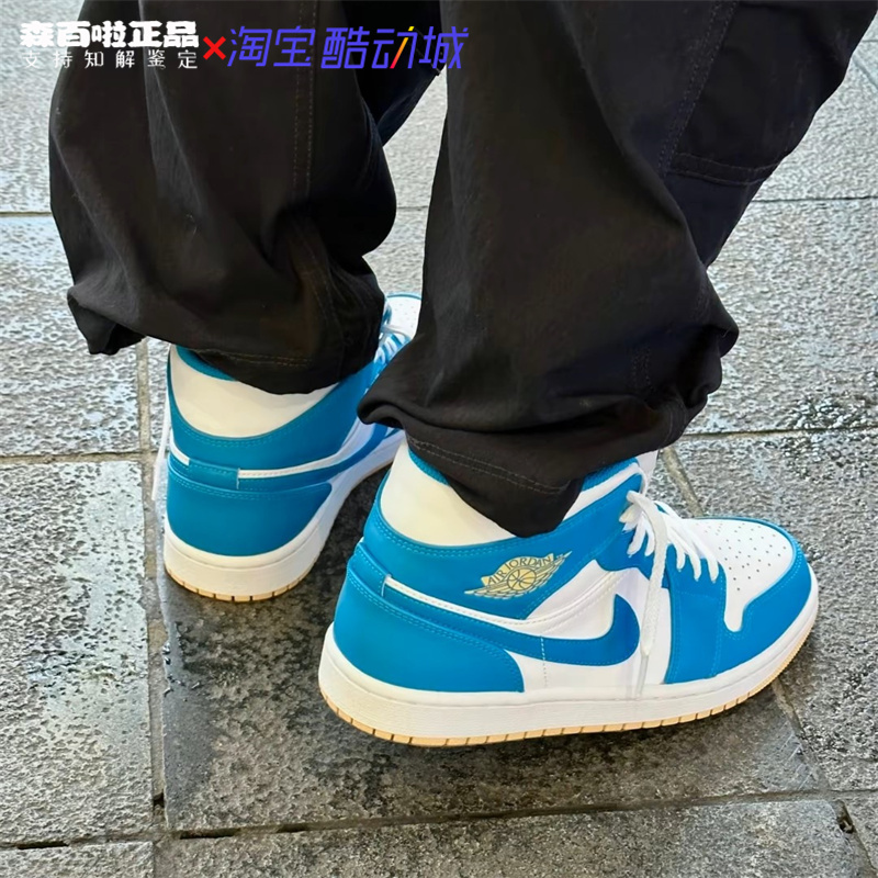 NIKE耐克Air Jordan 1 Mid男子中帮运动板鞋篮球鞋DQ8426-400 - 图0