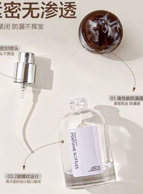 螺口30ML高档50ML香水分装瓶便携喷雾香水瓶玻璃喷雾空瓶