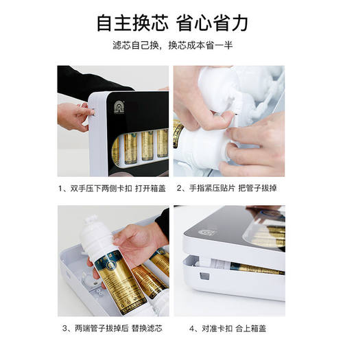 容声净水器滤芯RU107-4原装滤芯五级滤芯PP棉超滤膜活性炭压缩碳 - 图2
