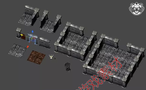 Unity3d Modular Dungeon Kit v1.0 地牢地下城模型素材 - 图3