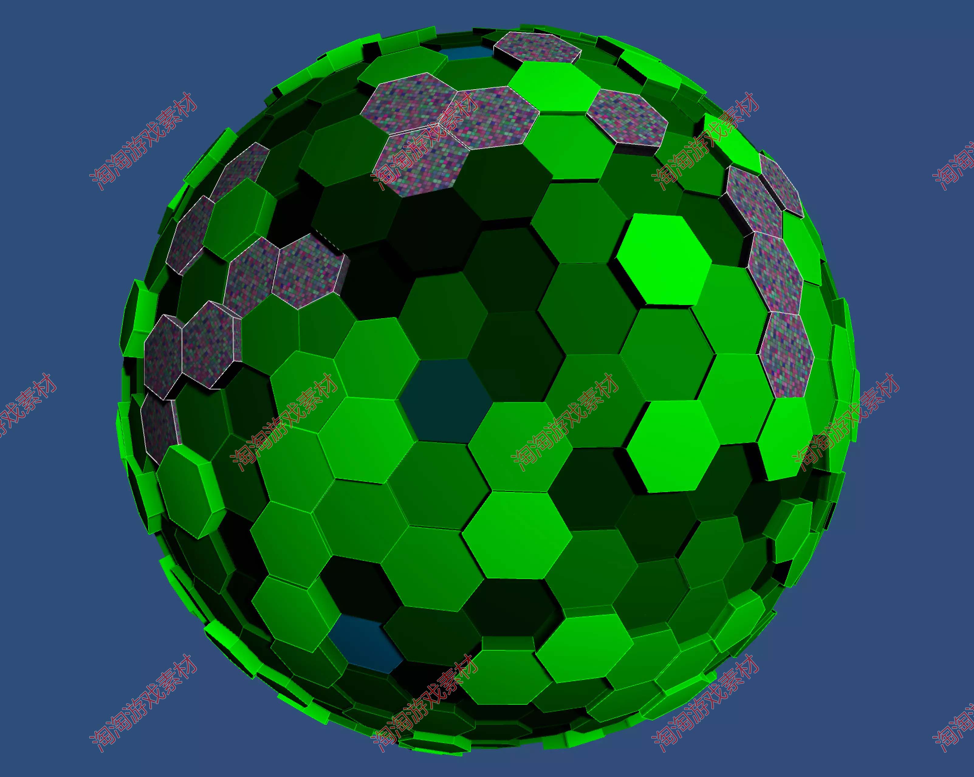 Unity3d Hexasphere Grid System 6.4.2 包更新 六边形球形网格 - 图1