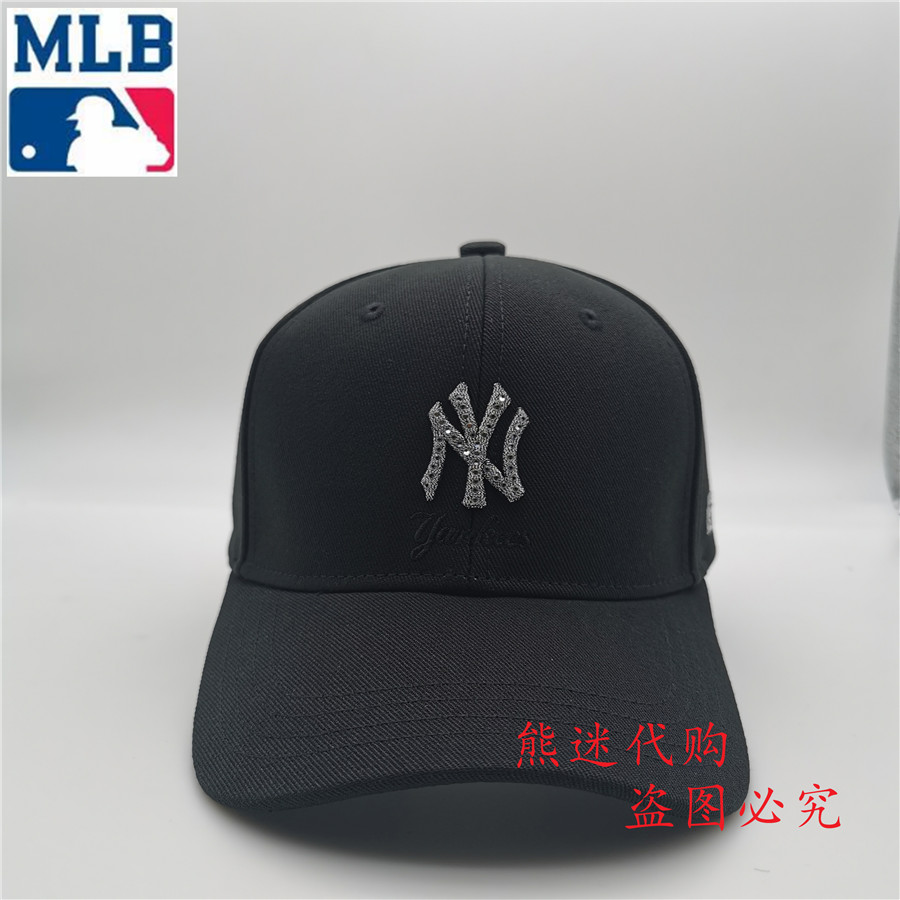 MLB棒球帽正品NY小钻帽子女鸭舌帽男遮阳帽棒球帽 20NY5UCD04700 - 图0