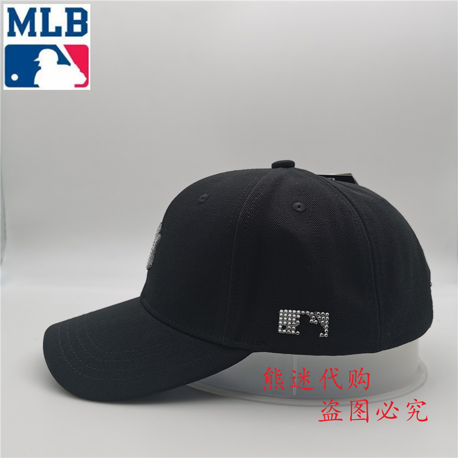 MLB棒球帽正品NY小钻帽子女鸭舌帽男遮阳帽棒球帽 20NY5UCD04700 - 图1