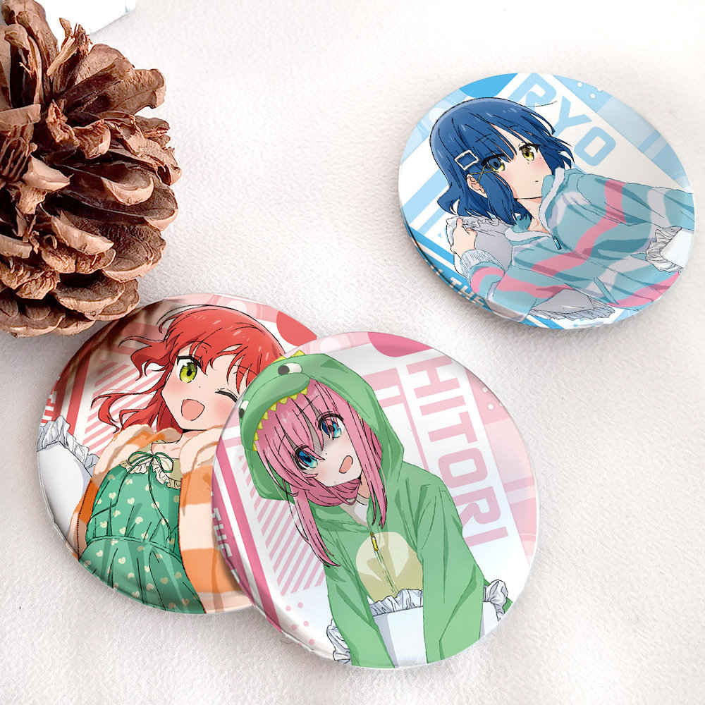 漫能孤独摇滚后藤独虹夏山田凉喜多郁代吧唧银色金属徽章动漫周边,淘宝优惠券,粉丝福利购,淘宝优惠卷