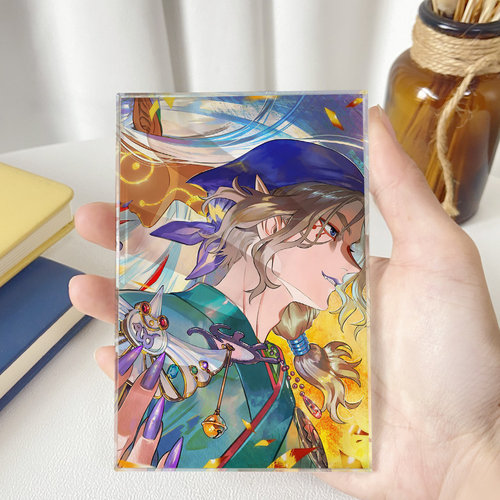 漫能怪化猫日系水晶立牌个性桌面摆件日本动漫周边二次元礼物 - 图0