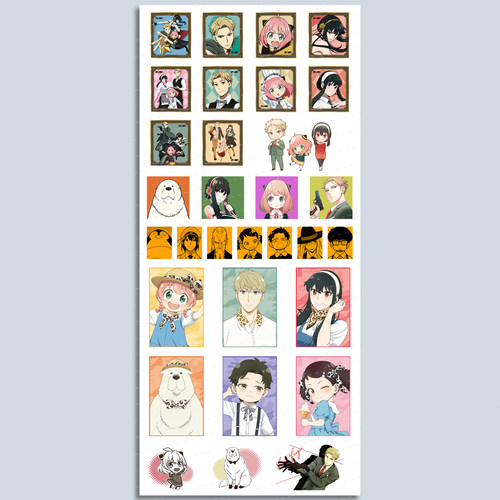 漫能间谍过家家贴纸阿尼亚黄昏防水贴图个性日系二次元动漫周边 - 图0