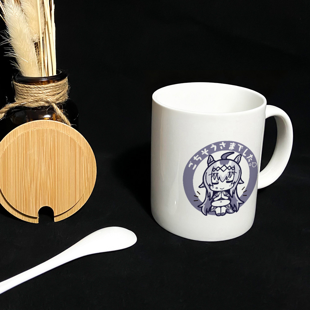 漫能赛马娘陶瓷杯小栗帽水杯子带盖带勺二次元可爱日系游戏周边,淘宝优惠券,粉丝福利购,淘宝优惠卷