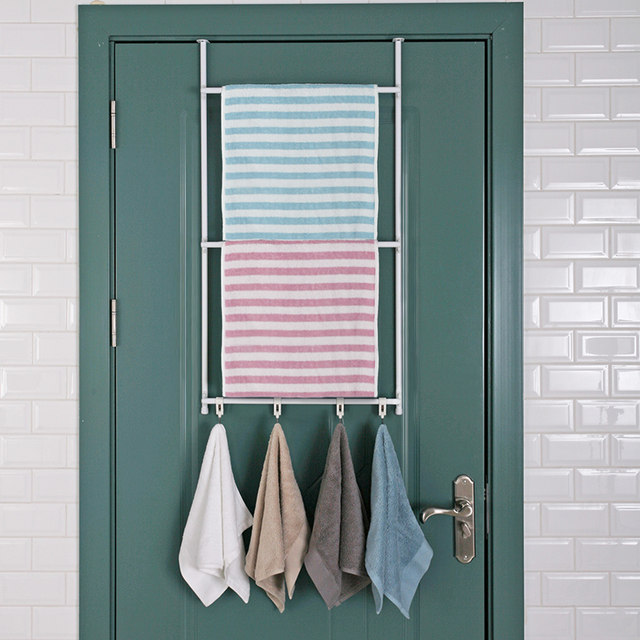 Bathroom drying towel rack bathroom without punching rack