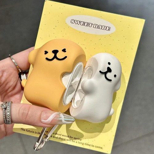 可爱贴贴拥抱线条小狗适用vivotwsAir3Pro耳机壳vivotws4保护套iQOOtwsAir2小众3e全包A4防摔A2软盒1i/1e男女 - 图3